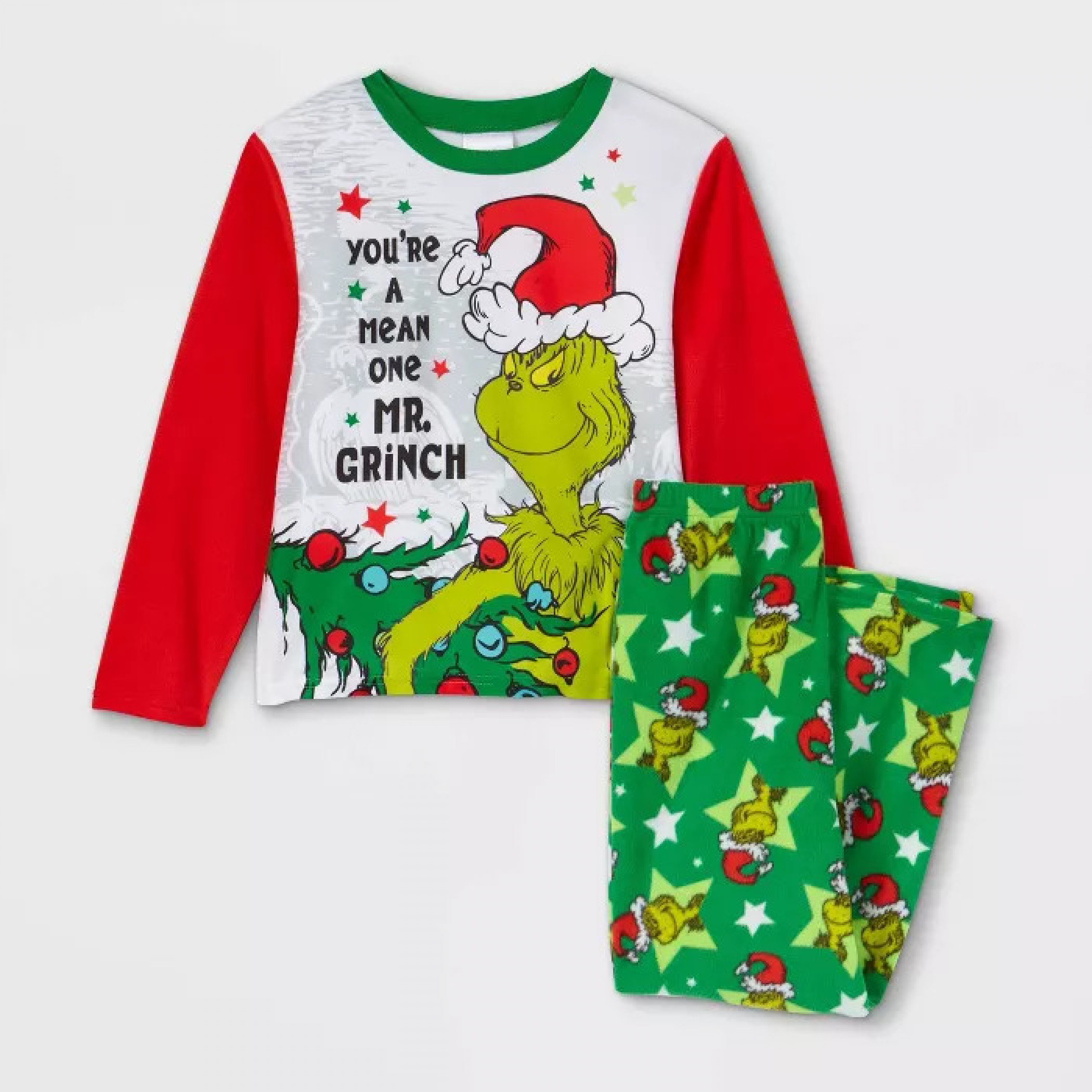 Dr. Seuss The Grinch Who Stole Christmas Boys 2-Piece Pajama Set